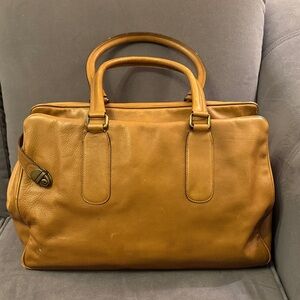 Theory Tan Soft Leather Women's Satchel
